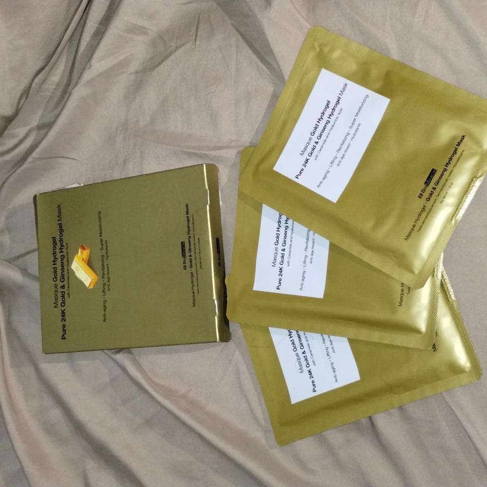 3ct BioMiracle Gold & Ginseng Hydrogel Mask nib